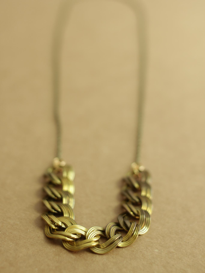 brass chain necklace