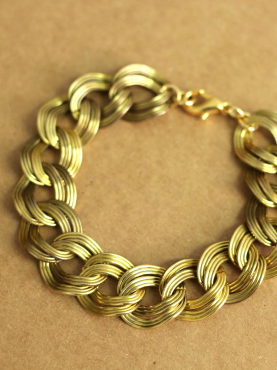 Vintage gold chain bracelet
