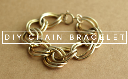 DIY make a chain bracelet feature