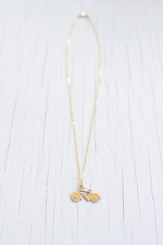 Bicycle Charm Necklace