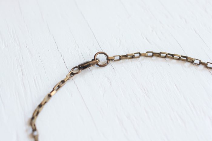 Brass Paperclip Chain Clasp
