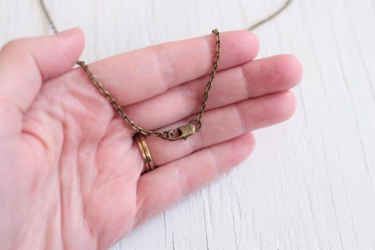 Antique Brass Chain Clasp