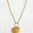 Big heart locket necklace